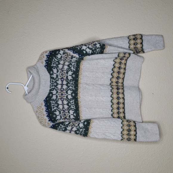 American Eagle Outfitters Sweaters - American Eagle Womens Turtleneck Sweater Shetland Wool Size L Y2K Cabincore